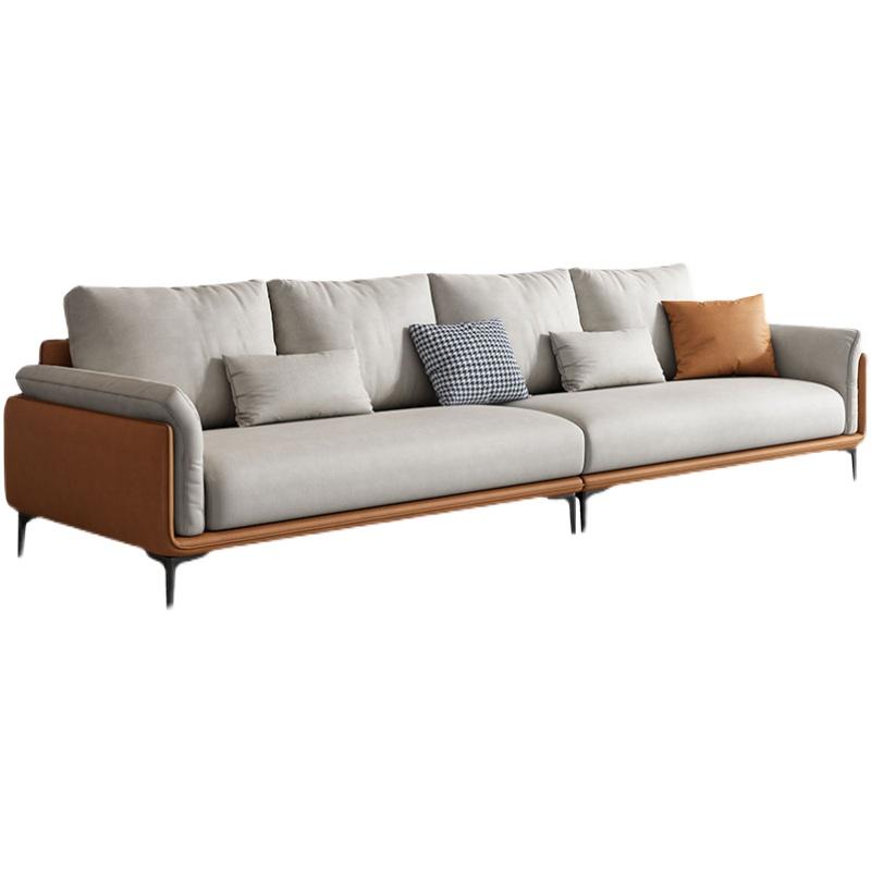 Elegant Italian Fabric Couch, Wash-Free Tech Material for Apartments